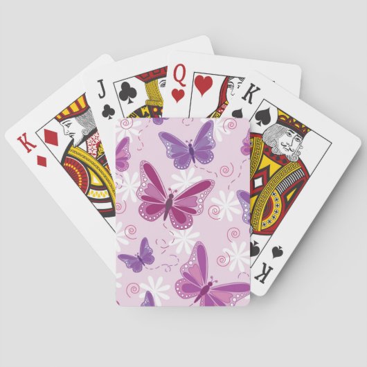 Jeu De Cartes motif de papillon (dos)
