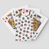 Jeu De Cartes Motif De Pâtes, Pâtes Noires, Pâtes Rouges, Coeurs (dos)