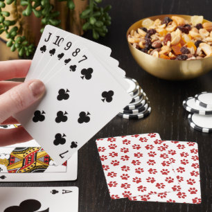 Jeu De Cartes Motif De Pâtes, Patrouilles De Chiens, Paws Rouges