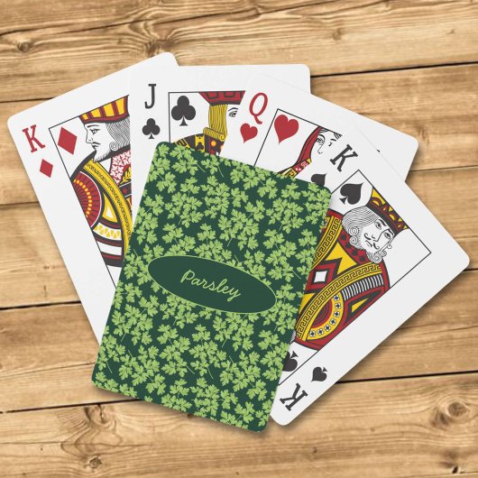 Jeu De Cartes Motif de persil