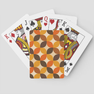 Jeu De Cartes Motif de pétale moderne du milieu du siècle