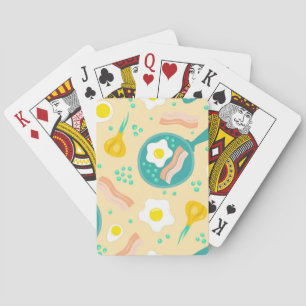 Jeu De Cartes Motif de petit déjeuner