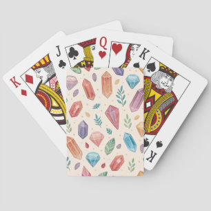 Jeu De Cartes Motif de pierre précieuse colorée (2)