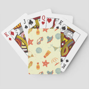 Jeu De Cartes Motif de plage d'été