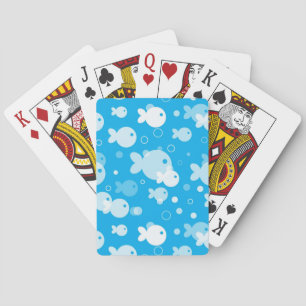 Jeu De Cartes motif de poissons