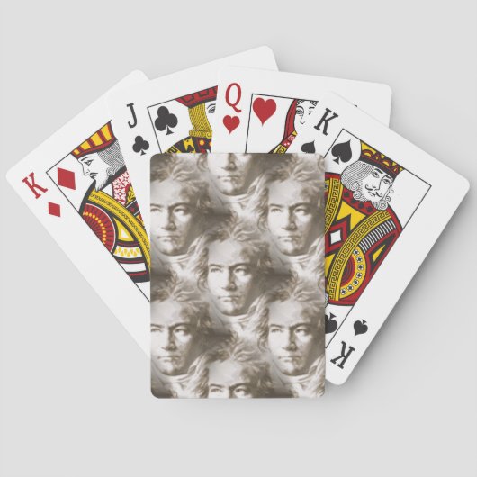 Jeu De Cartes Motif de portrait Beethoven (dos)