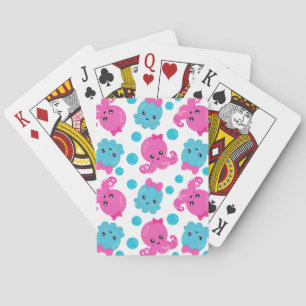Jeu De Cartes Motif de poulpe, poulpe mignonne, Animaux de mer