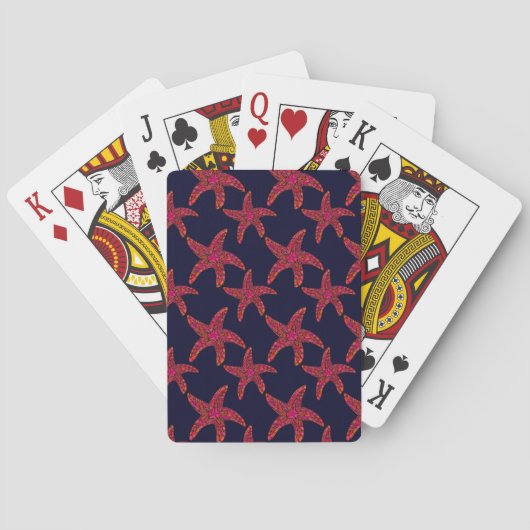 Jeu De Cartes Motif de style poisson étoilé (dos)