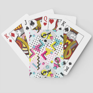 Jeu De Cartes Motif de style postmoderne Memphis