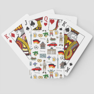 Jeu De Cartes Motif de symboles de l'Allemagne