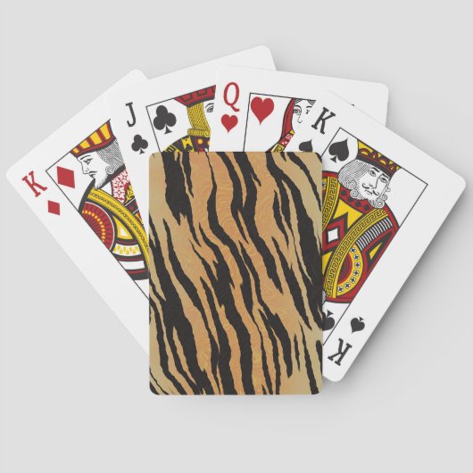 Jeu De Cartes Motif de tigre (dos)