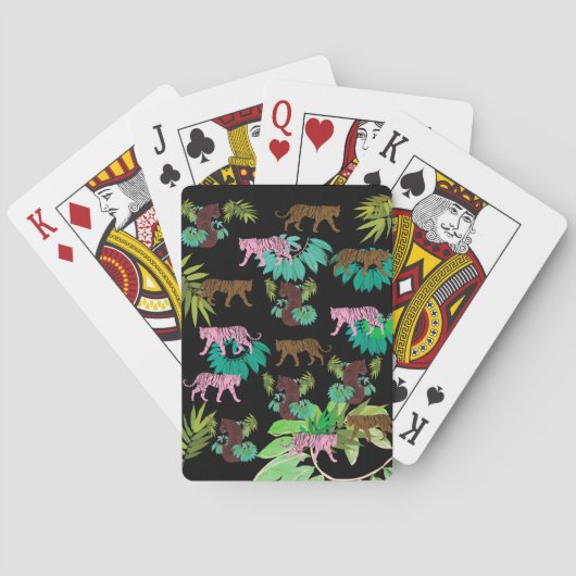 Jeu De Cartes Motif de tigres (dos)