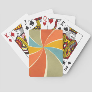 Jeu De Cartes Motif de tourbillons de style de peinture mixte ré