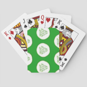 Jeu De Cartes Motif de tranches de concombre