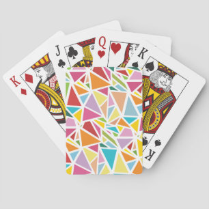 Jeu De Cartes Motif de triangles colorés