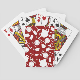 Jeu De Cartes Motif d'éléments de cuisine