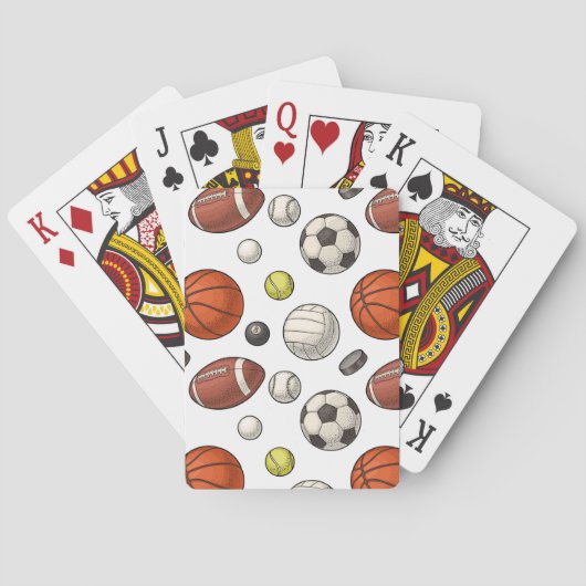 Jeu De Cartes Motif d'équipements sportifs (dos)