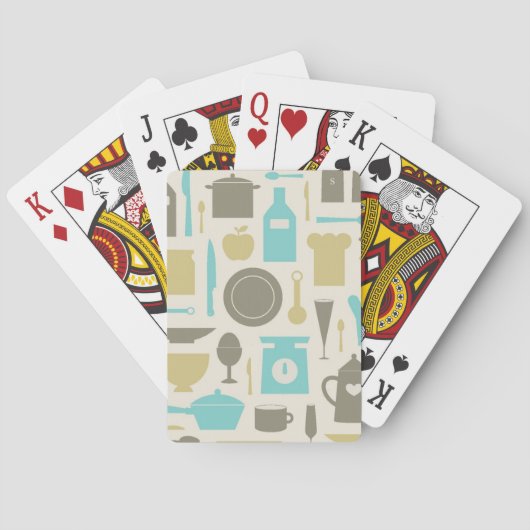 Jeu De Cartes Motif des outils de cuisine (dos)
