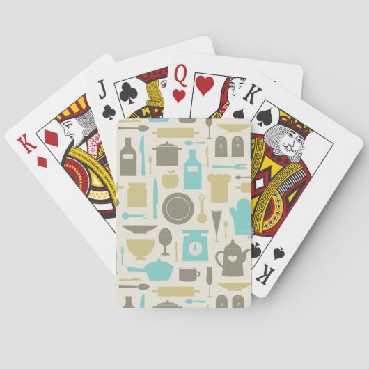 Jeu De Cartes Motif Des Outils De Cuisine (dos)