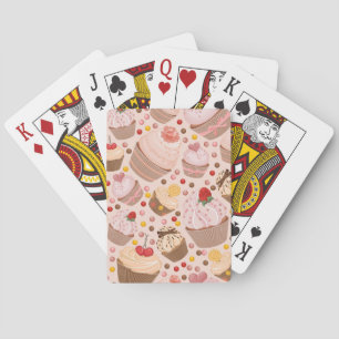 Jeu De Cartes Motif des petits gâteaux de célébration