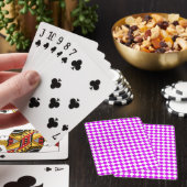 Jeu De Cartes Motif diamant de Checker blanc violet (In Situ)