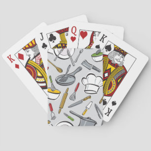 Jeu De Cartes Motif d'outils de cuisine