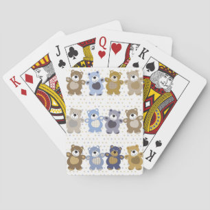 Jeu De Cartes motif d'un ours de nounours de jouet
