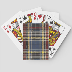 Jeu De Cartes Motif écossais de Tartan