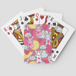 Jeu De Cartes Motif enfant Kawaii avec des Doodles mignons
