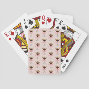 Jeu De Cartes Motif Espresso Martini Rose