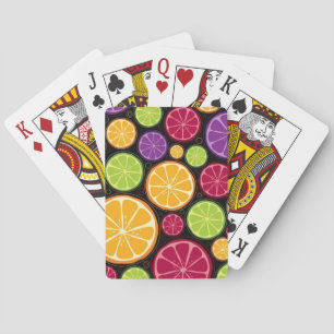 Jeu De Cartes Motif et arrière - plan oranges