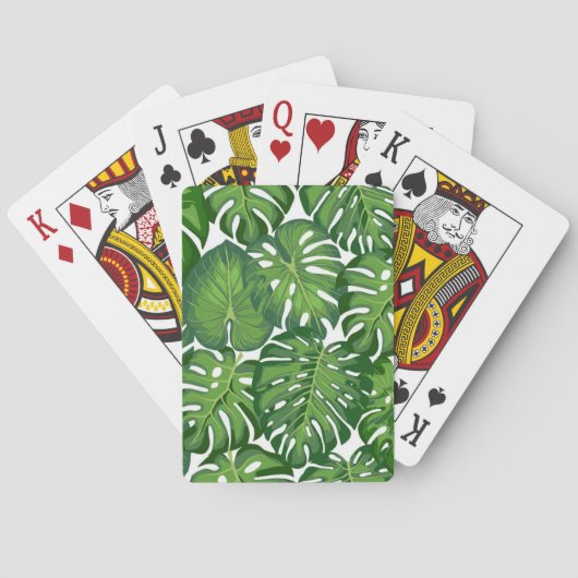 Jeu De Cartes motif feuille (dos)