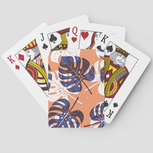 Jeu De Cartes motif feuille (dos)