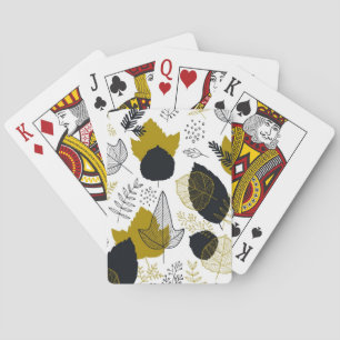 Jeu De Cartes motif feuille
