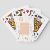 Jeu De Cartes Motif Fleur sauvage Mariage doux Peach ID1023 (dos)