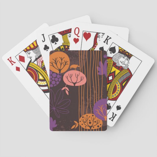 Jeu De Cartes Motif floral 2 3 (dos)