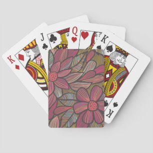 Jeu De Cartes Motif floral 4 3
