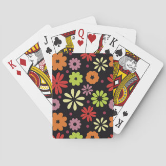 Jeu De Cartes Motif floral automnal sans couture
