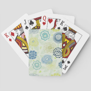 Jeu De Cartes Motif floral élégant avec les fleurs mignonnes