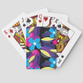 Jeu De Cartes Motif floral et point chic avec Feuilles (dos)
