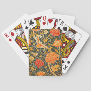 Jeu De Cartes Motif floral vintage William Morris Cray