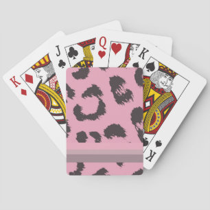 Jeu De Cartes Motif Fourrure de Léopard