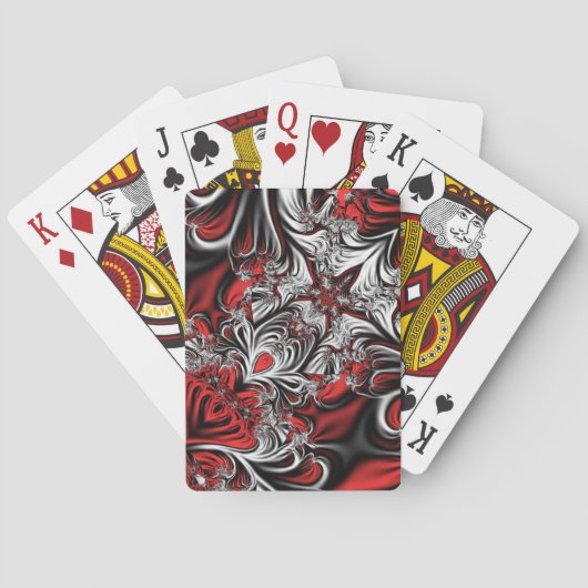 Jeu De Cartes motif fractal (dos)