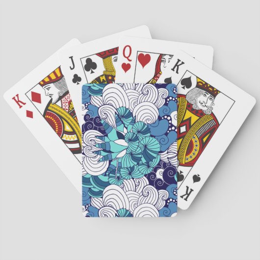 Jeu De Cartes Motif Funky Seashell (dos)