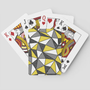 Jeu De Cartes Motif géométrique bas-poly rétro