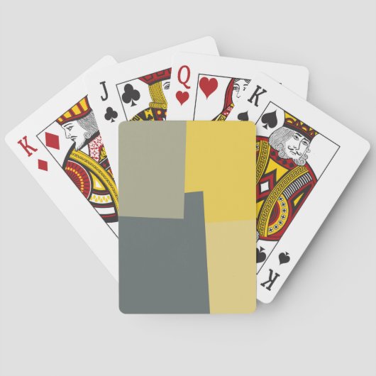 Jeu De Cartes Motif géométrique couleur rétro #5 (dos)