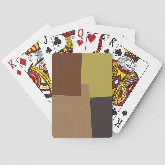 Jeu De Cartes Motif géométrique couleur rétro #6 (dos)