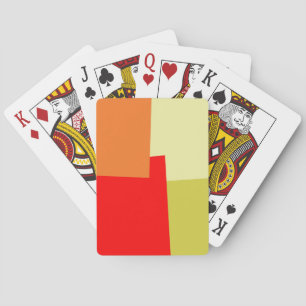 Jeu De Cartes Motif géométrique de couleur rétro #3