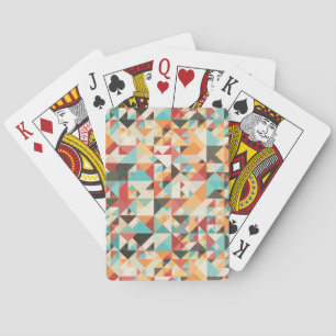 Jeu De Cartes Motif géométrique de ton