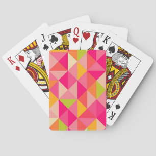 Jeu De Cartes Motif géométrique de triangles